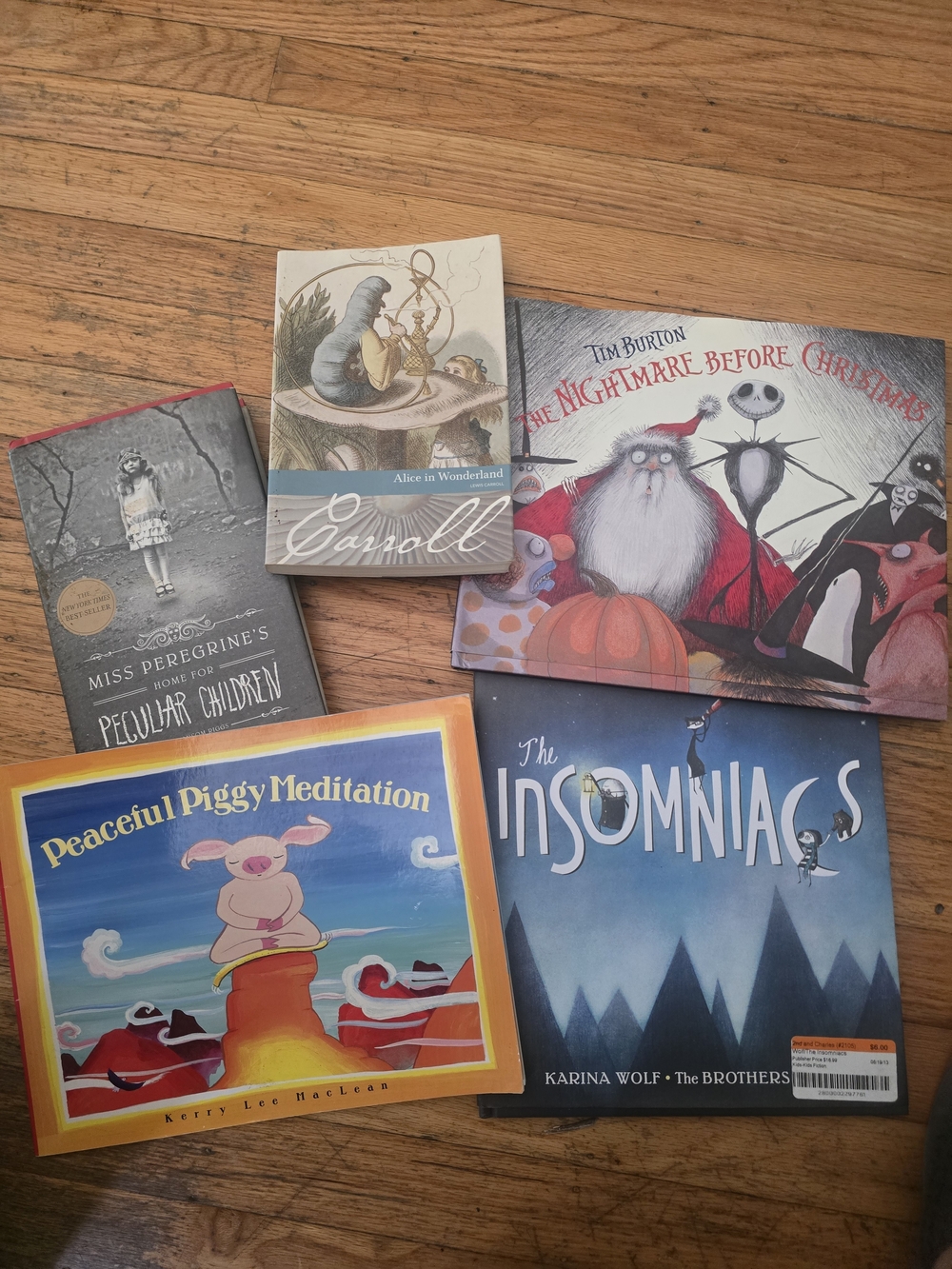 Children's Books: Miss Peregrine's, Alice in Wonderland, Nightmare Before Chris